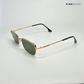 Retro Rim - Green Gold Rectangle Sunglasses - RB2505