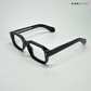 Angular Aura - Black Blue Cut Rectangle Sunglasses - RB2451