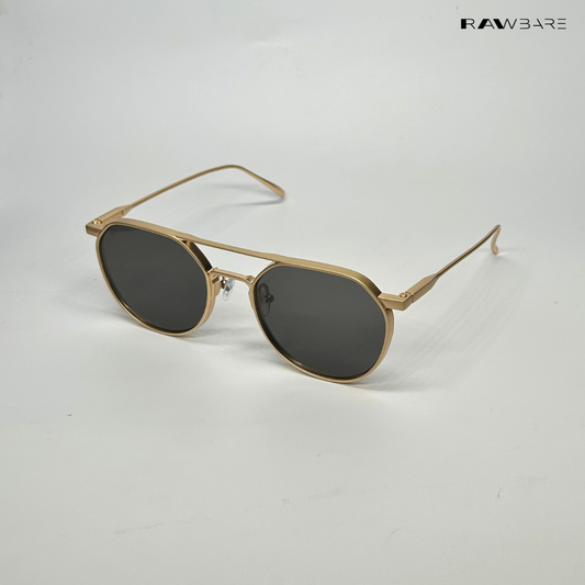 Round Luxe Shades - Gold / RB2498