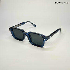Rogue Shades - Deep Blue Rectangle Sunglasses - RB2674