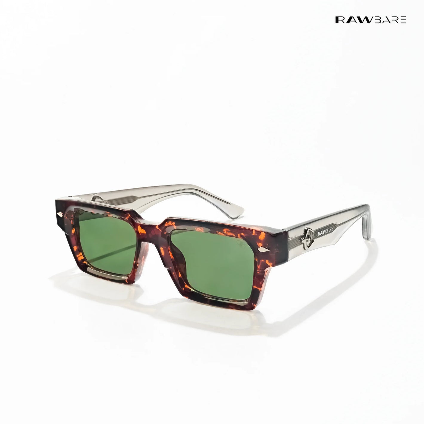 Varkala Veil - Leaf Core Rectangle Sunglasses - RB2722