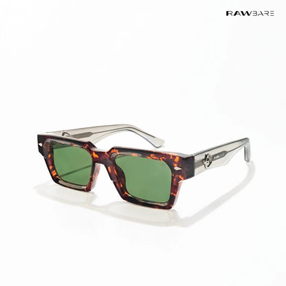 Varkala Veil - Leaf Core Rectangle Sunglasses - RB2722