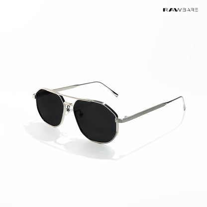 Mountain - Peak Geometric Aviator Sunglasses - RB2878