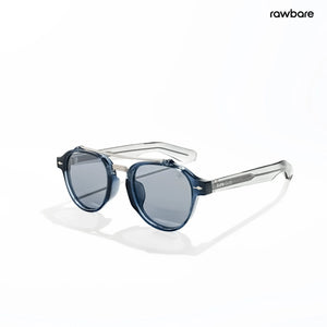 Dharamshala Aura - Bluepine Polarized Retro Round Sunglasses - RB3039