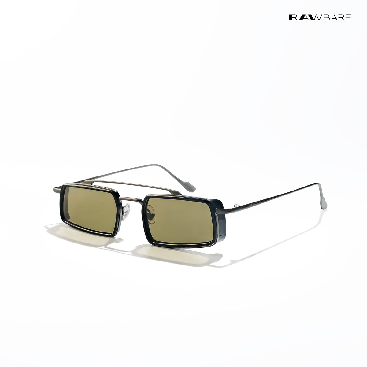 Landscape - Hillside Polarized Geometric Rectangle Sunglasses - RB2887