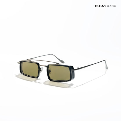 Landscape - Hillside Polarized Geometric Rectangle Sunglasses - RB2887