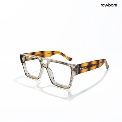 Facet - Clear Forest Geometric Square Bluecut Eyewear - RB3007
