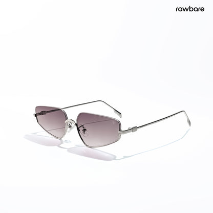Aqua - Jellyfish Half Rim Tapered Square Sunglasses - RB3000