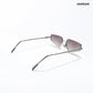 Aqua - Jellyfish Half Rim Tapered Square Sunglasses - RB3000