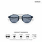 Dharamshala Aura - Bluepine Polarized Retro Round Sunglasses - RB3039