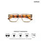 Facet - Clear Forest Geometric Square Bluecut Eyewear - RB3007