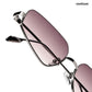 Aqua - Jellyfish Half Rim Tapered Square Sunglasses - RB3000