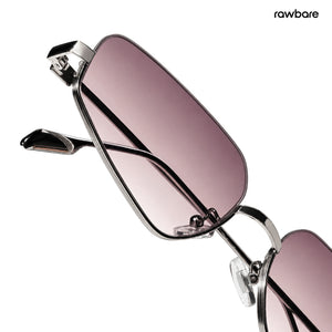 Aqua - Jellyfish Half Rim Tapered Square Sunglasses - RB3000