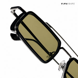 Landscape - Hillside Polarized Geometric Rectangle Sunglasses - RB2887