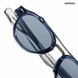 Dharamshala Aura - Bluepine Polarized Retro Round Sunglasses - RB3039