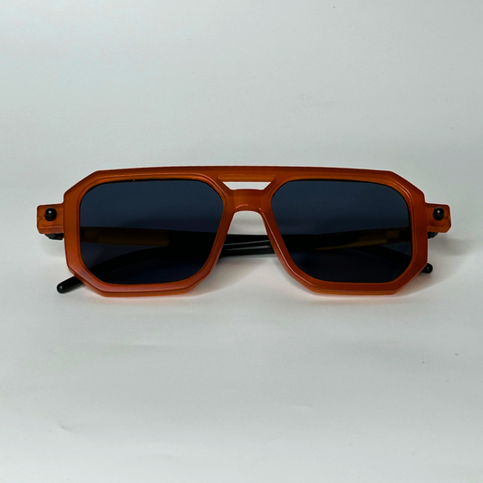 Poly Square Sunglasses - Orange