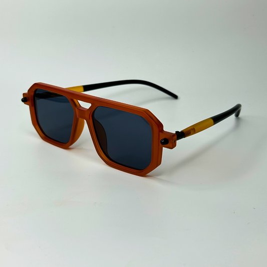 Poly Square Sunglasses - Orange