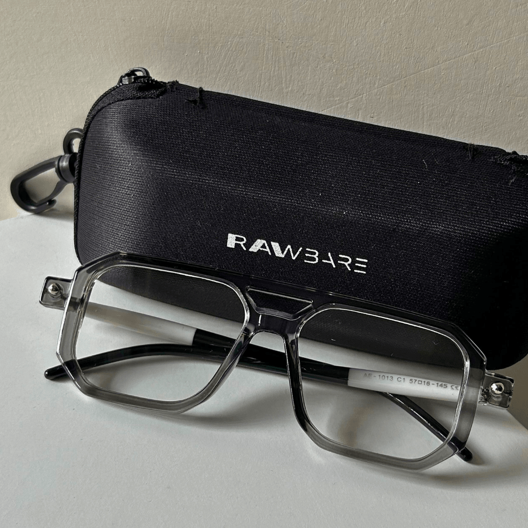 Grey Poly Square Sunglasses