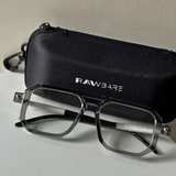 Grey Poly Square Sunglasses - RawBare