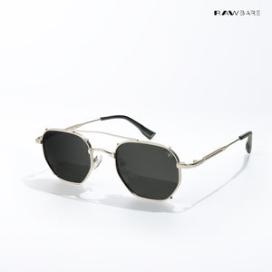 Vizag Prism - Harbor Smoke Polarized Hexagon Sunglasses - RB2614