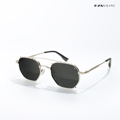Vizag Prism - Harbor Smoke Polarized Hexagon Sunglasses - RB2614