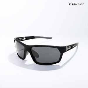 Aeris - Carbon Polarized Wrap Around Sunglasses - RB2818