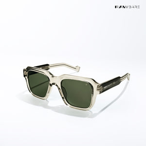 Hubli Duskline - Soft Olive Square Sunglasses - RB2838