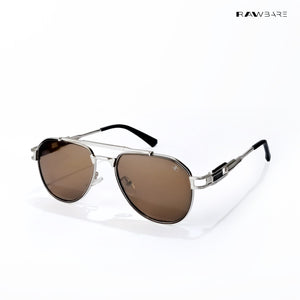 Valmont Aviator - Ember Steel Polarized Aviator Sunglasses - RB2729