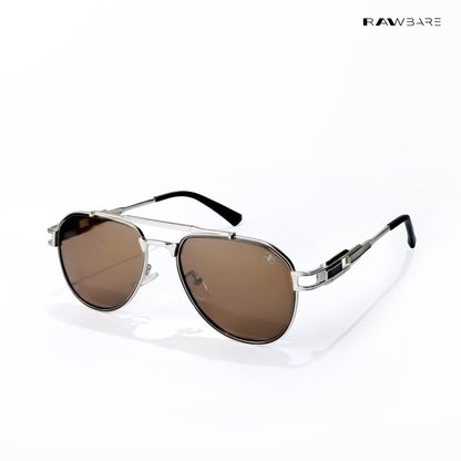 Valmont Aviator - Ember Steel Polarized Aviator Sunglasses - RB2729