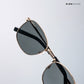 Metal Glint - Black Gold Square Sunglasses - RB2633