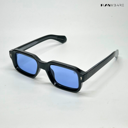 Angular Aura - Midnight Polarized Rectangle Sunglasses - RB2448