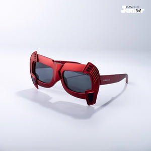 Shade Hacker - Blackout Blaze Kids Polarized Angular Shield Sunglasses - RBK2530