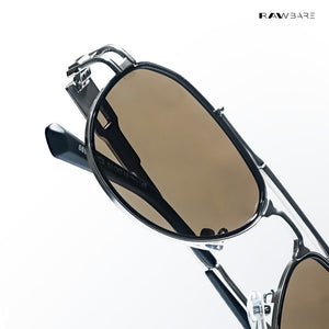 Valmont Aviator - Ember Steel Polarized Aviator Sunglasses - RB2729