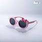 Sparkle Sprint Magenta Kids Polarized Cateye Sunglasses by Rawbare