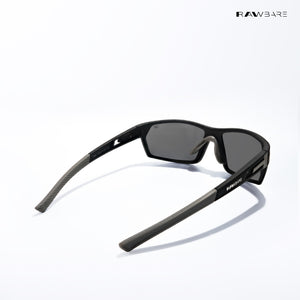 Aeris - Carbon Polarized Wrap Around Sunglasses - RB2818