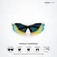 Dagger Rush - Flame Polarized Wrap Around Sunglasses - RB2823