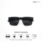 Ziro Fade - Mono Black Square Sunglasses - RB2801