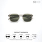 Mysore Muse - Crystal Muse Polarized Square Sunglasses - RB2843