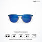 Rajkot Rift - Frost Pulse Polarized Square Sunglasses - RB2845
