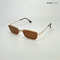 Retro Rim - Brown Gold Rectangle Sunglasses - RB2504