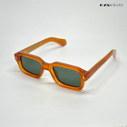Angular Aura - Maple Polarized Rectangle Sunglasses- RB2450