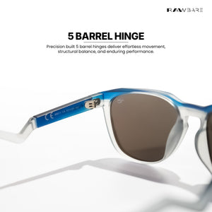 Rajkot Rift - Frost Pulse Polarized Square Sunglasses - RB2845