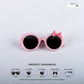 Sparkle Sprint - Magenta Kids Polarized Cateye Sunglasses - RBK2516