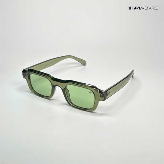 Lilrecta - Green Rectangle Sunglasses - RB2526