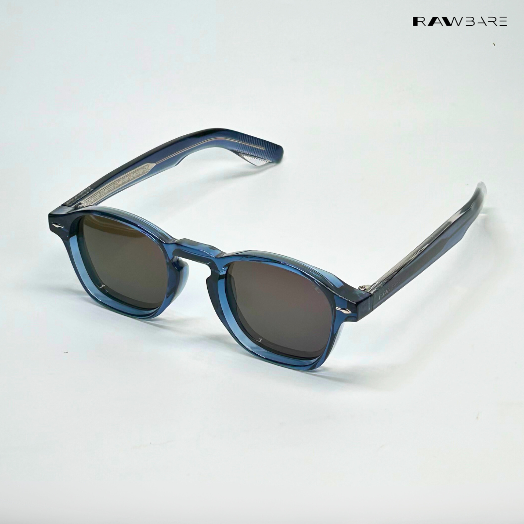 Urban Grid - Blue Polarized Wayfarer Sunglasses - RB2460