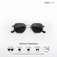 Vizag Prism - Harbor Smoke Polarized Hexagon Sunglasses - RB2614
