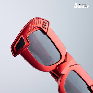 Shade Hacker - Blackout Blaze Kids Polarized Angular Shield Sunglasses - RBK2530