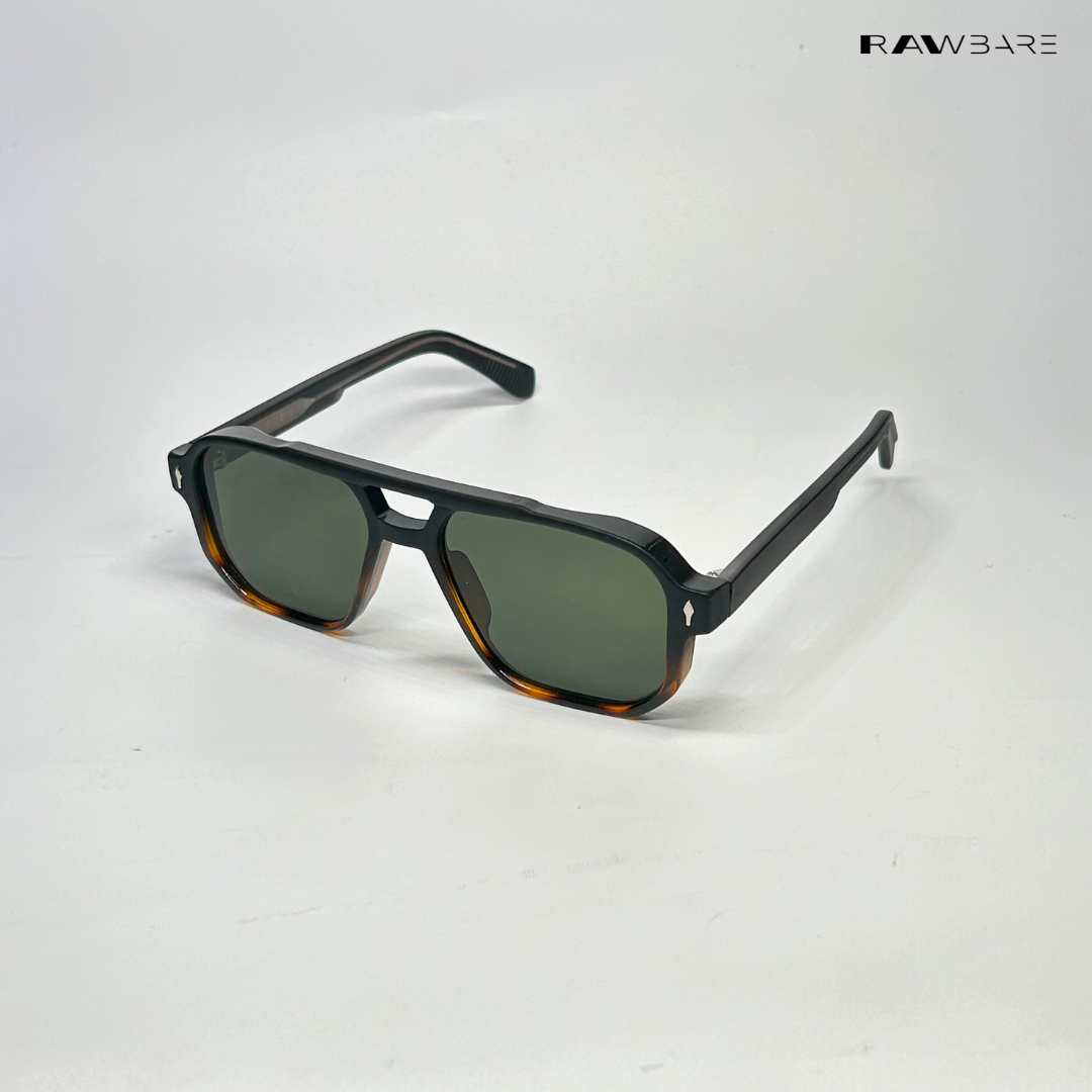 Glare - Nightwood Rectangle Sunglasses - RB2327