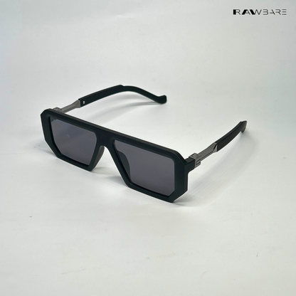 Oversized Retro - All Black Square Sunglasses - RB2311