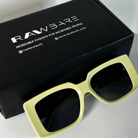 Green Oversized Square Sunglasses